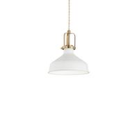 Ideal Lux Eris-1 Indoor Dome Ceiling Pendant Lamp 1 Light White, E27