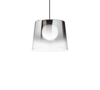 Ideal Lux Fade Dome Pendant Ceiling Light Glass Chrome Shade