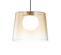Ideal Lux Fade LED hanging light amber-transparent