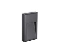 Ideal Lux Febe-2 LED Flush Wall Light in Anthracite Grey Finish