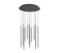 Ideal Lux Filo 12 LED Light Cluster Pendant in Black Finish
