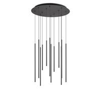 Ideal Lux Filo LED hanging light 12-bulb black