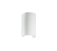 Ideal Lux Flash Single Light Round Flush Wall Light in a White Finish