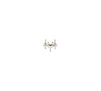 Florian 2 Light Indoor Candle Wall Light Gold with Clear Glass And Crystals E14 Netlighting Gold One Size