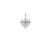 Ideal Lux Lighting Florian 6 Light Crystal Chandelier Chrome Finish, E14