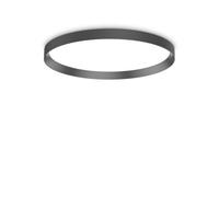 Ideal Lux Fly 60Cm Led Flush Ceiling Light Black 2700K Ip40