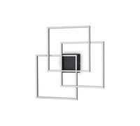 Ideal Lux Frame Square LED Flush Ceiling Light in Black Finish