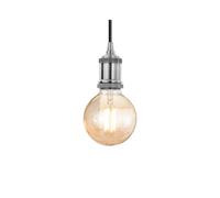 Ideal Lux Frida Single Light Ceiling Pendant in a Chrome Finish