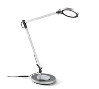 Ideal Lux Futura LED desk lamp, alu