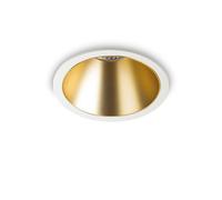 Ideal Lux Game 12Cm Led Recessed Downlight White Gold 3000K