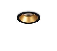Ideal Lux Game 5.8Cm Led Recessed Downlight Black Gold 3000K