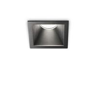 Ideal Lux Game Integrated Led Square Recessed Downlight Black 1100Lm 3000K