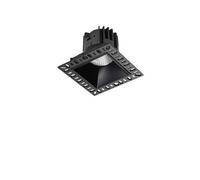 Ideal Lux Game Integrated Led Trimless Square Recessed Downlight Black 1100Lm 3000K