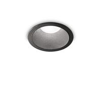 Ideal Lux Game Round Recessed Downlight Black 4000K