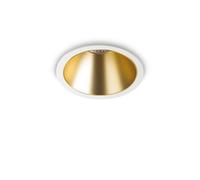 Ideal Lux Game Round Recessed Downlight White Gold 3000K