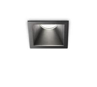 Ideal Lux Game Square Recessed Downlight Black 8.4Cm 2700K