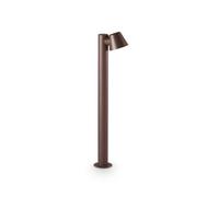 Ideal Lux Lighting Gas Outdoor Bollard Lamp 1 Light Coffee IP43, GU10