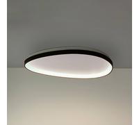 Ideal Lux Gemini 61Cm Dali Integrated Led Semi Flush Light Black 3650Lm 3000K
