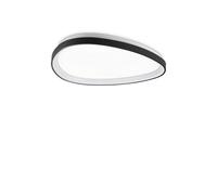 Ideal Lux Gemini 61Cm Led Integrated Led Semi Flush Ceiling Light Black 2700K