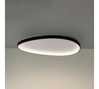Ideal Lux Gemini 61Cm Led Integrated Led Semi Flush Ceiling Light Black 2700K