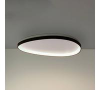 Ideal Lux Gemini 81Cm On-Off Integrated Led Semi Flush Light Black 5400Lm 3000K