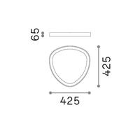 Ideal Lux Luminosa Gemini Integrated Led Semi Flush Ceiling Light Brass 2950Lm 4000K