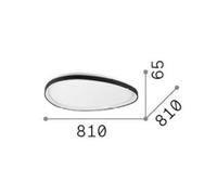 Ideal Lux Gemini 81Cm Dali Integrated Led Semi Flush Light White 5400Lm 3000K