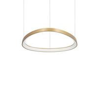 Ideal Lux Gemini Led Decorative Integrated Pendant Light Brass, 3000K