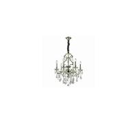 Luminosa Lighting Luminosa Gioconda 6 Light Crystal Chandelier Antique Silver Finish, E14