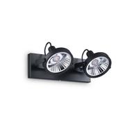 Ideal Lux Glim 2 Light Ceiling Light Black