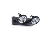 Ideal Lux Glim 2 Spotlight Bar Fitting in Black Finish