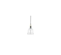 Ideal Lux Gretel - 1 Light Ceiling Pendant Black, Clear Glass, E27
