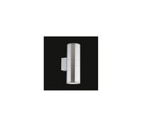 Gun Large Outdoor Up & Down Wall Light - Brushed Aluminium