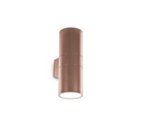 Ideal Lux Gun 2 Light Up & Down Large Outdoor Wall Fitting in Coffee Brown Finish