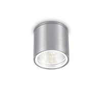Ideal Lux Gun Flush Outdoor Downlight in Aluminium Grey Finish