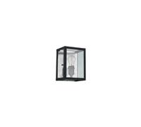 Igor 1 Light Indoor Wall Light Black with Clear Glass Plates E27 Netlighting Black One Size