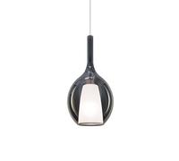 Ideal Lux Kalique 2 hanging light, smoke grey, Ø 18 cm