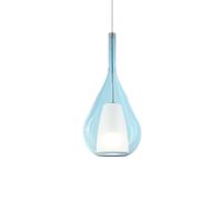 Ideal Lux Kalique 3 hanging light, blue, Ø 18 cm, plastic