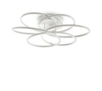 Ideal Lux Lighting Karol Integrated Led Indoor Flush Ceiling Lamp White 4000K -