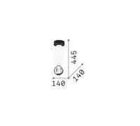 Ideal Lux LED ceiling lamp Lumiere-1, opal/grey glass, black