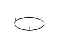 Ideal Lux LED ceiling lamp Oracle Slim Ø 70 cm black 3,000K