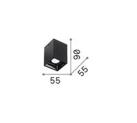 Luminosa Lighting Luminosa Nitro Led 1 Light Square Surface Mounted Downlight White