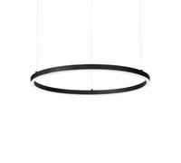 Ideal Lux LED hanging light Oracle Slim Ø 90 cm black 3,000 K