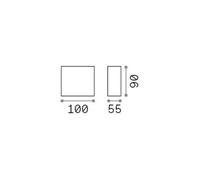 Ideal Lux Argo Integrated Led Outdoor Down Wall Lamp White 620Lm 4000K Ip65