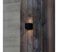 Ideallux Ideal Lux LED outdoor wall light Atom, black, 10 cm, metal