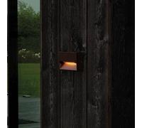 Ideal Lux Dedra Integrated Led Outdoor Rectangle Flush Wall Lamp Coffee 160Lm 3000K Ip65