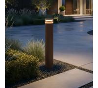 Ideal Lux Boeing 100Cm Led Outdoor Bollard Coffee 3000K Ip65