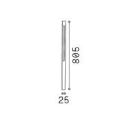 Ideallux Ideal Lux LED path light Jedi anthracite metal height 80.5 cm