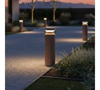 Ideal Lux Boeing 40Cm Led Outdoor Bollard Coffee 3000K Ip65