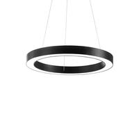 Ideal Lux LED pendant light Oracle, Ø 60 cm, black, 3,000 K